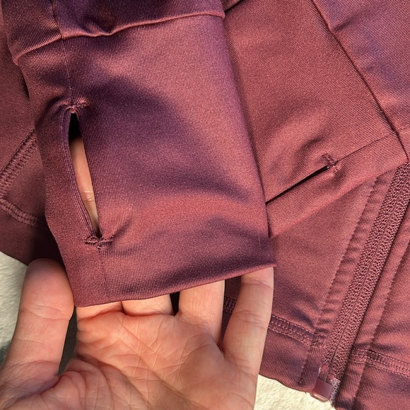Burgundy sports jacket (S) - Picture 4 of 5